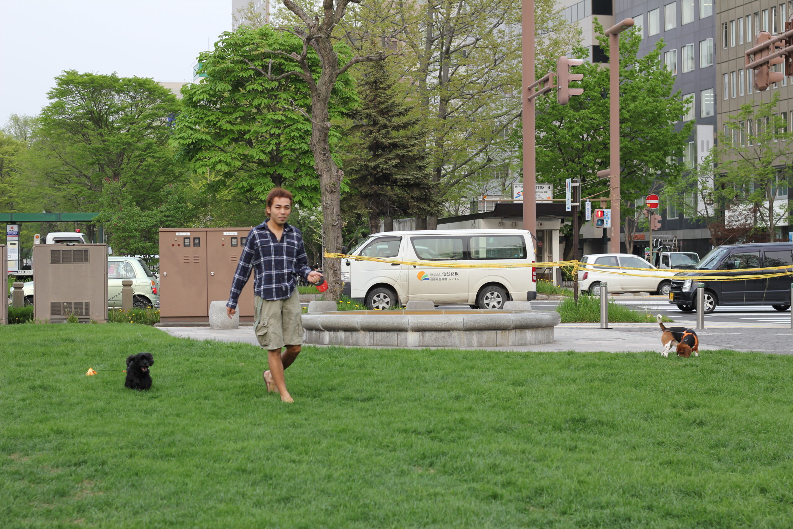 アメコカびびちゃん札幌大通り公園散歩行った！