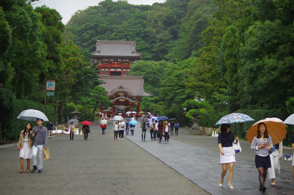 【鶴岡八幡宮】雨の日に龍穴の道を歩いて鎌倉でパワーを頂く！