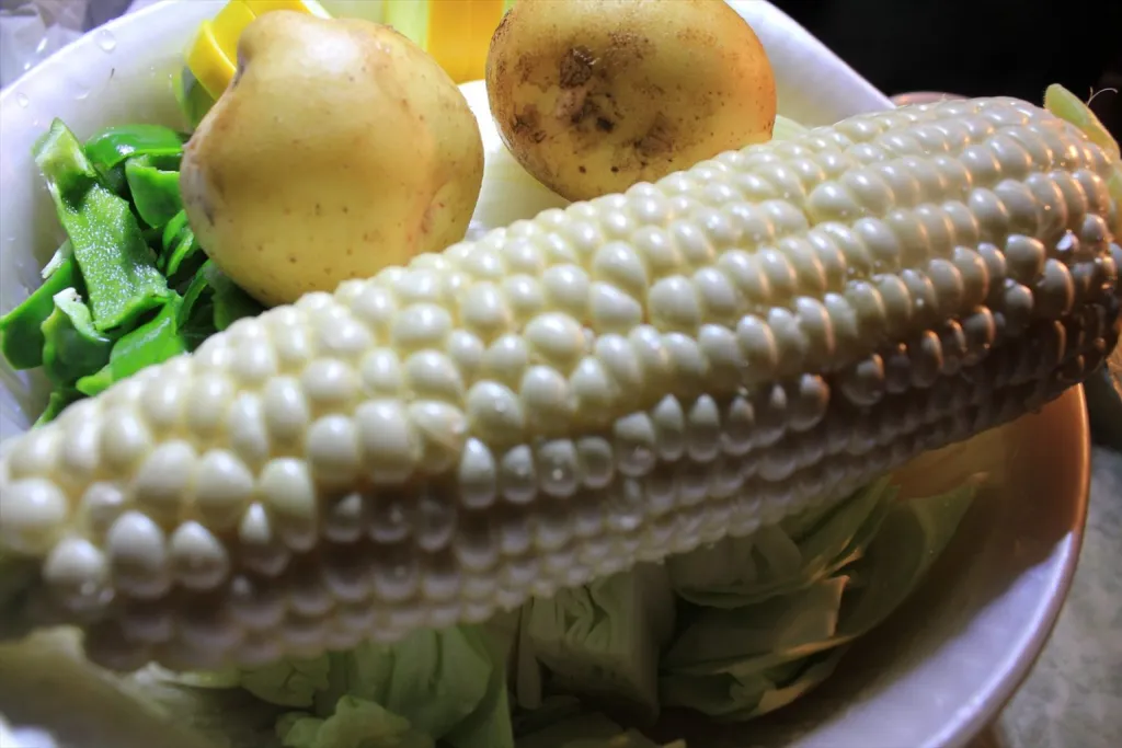 ピュアホワイトとうもろこし