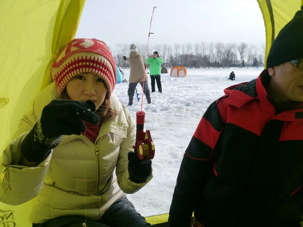 北海道ワカサギ釣り体験
