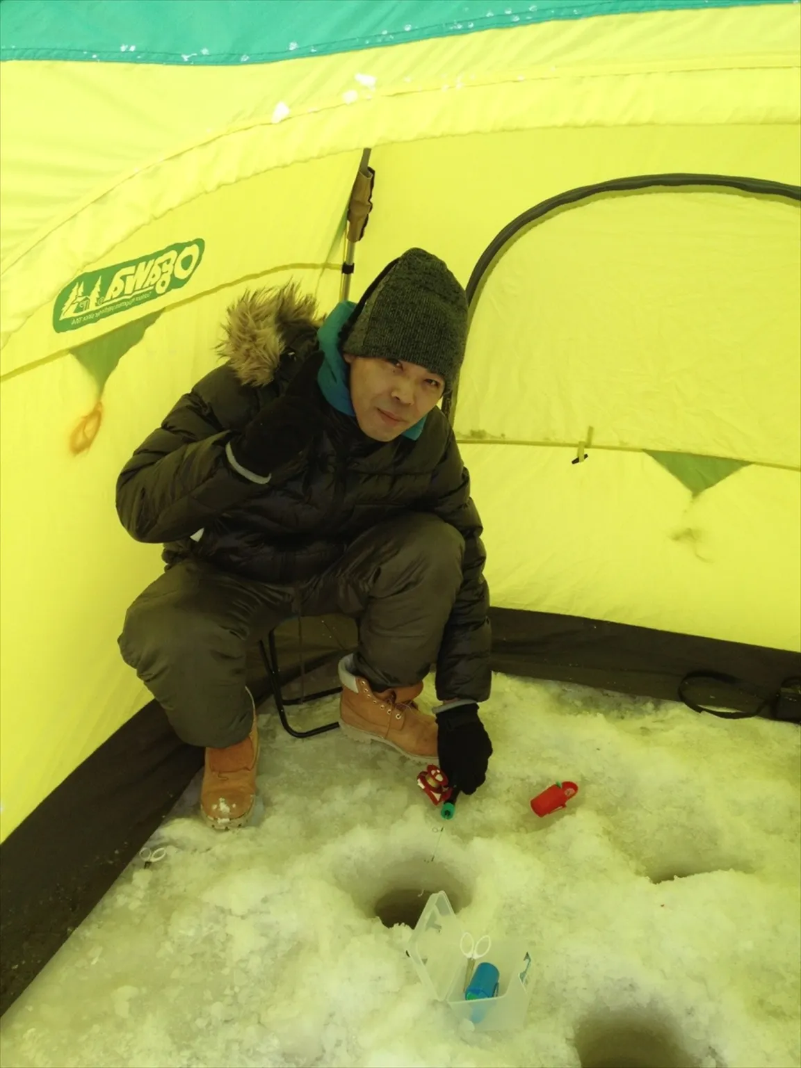 北海道ワカサギ釣り体験