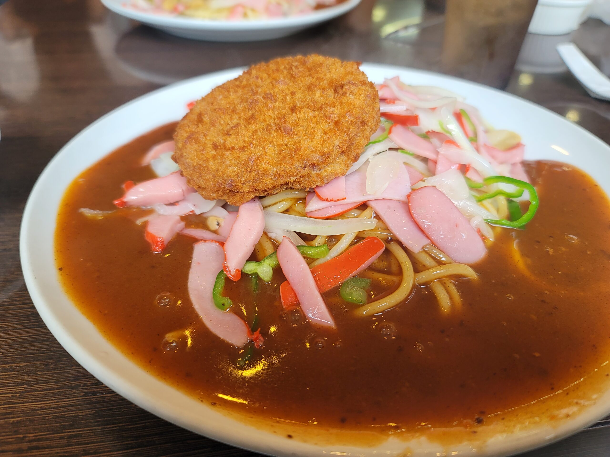 ヨコイ 錦店 スパゲッティハウス ミラカン+ハムカツ頂きました！