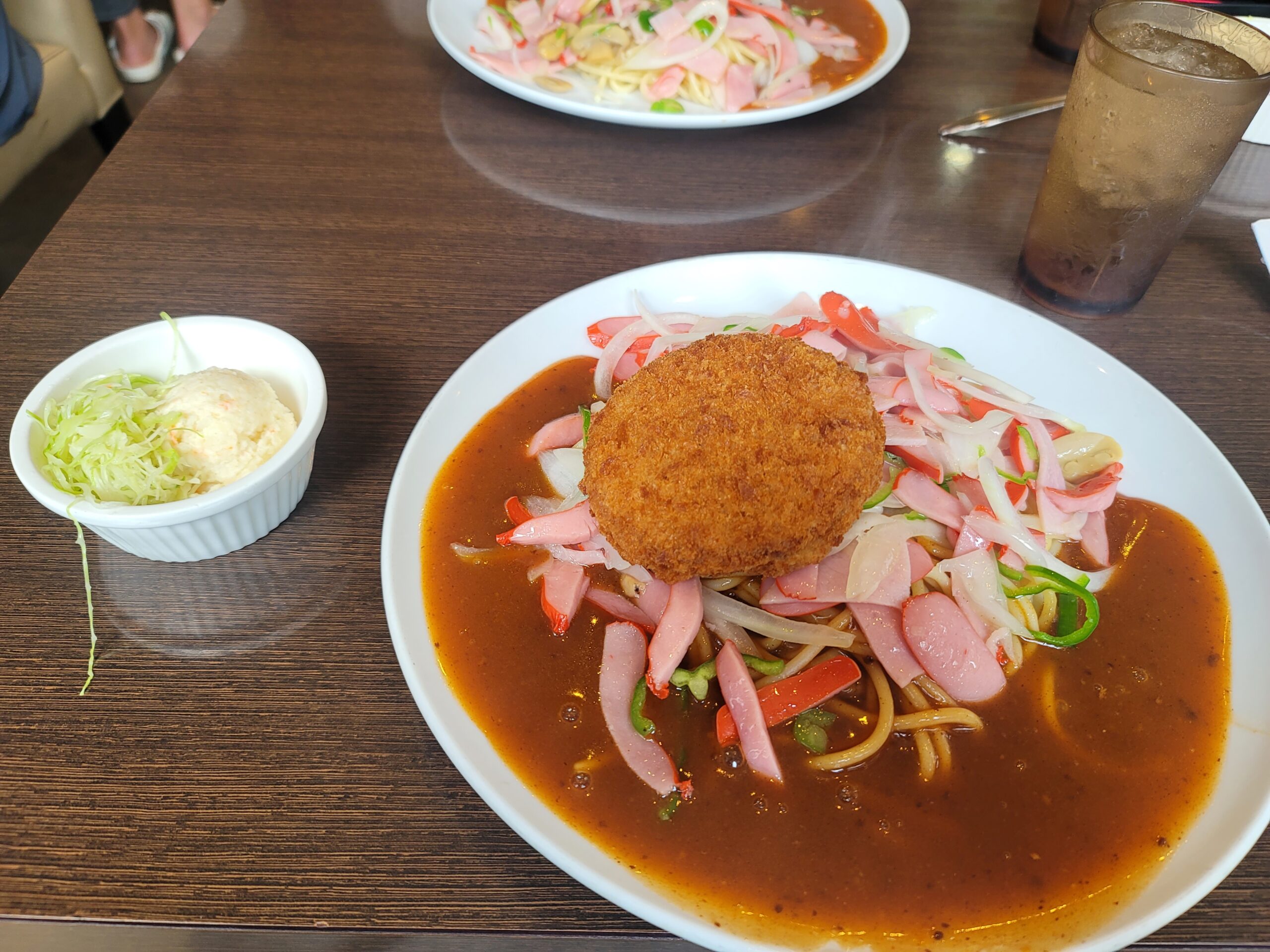 Aランチミラカン+ハムカツ