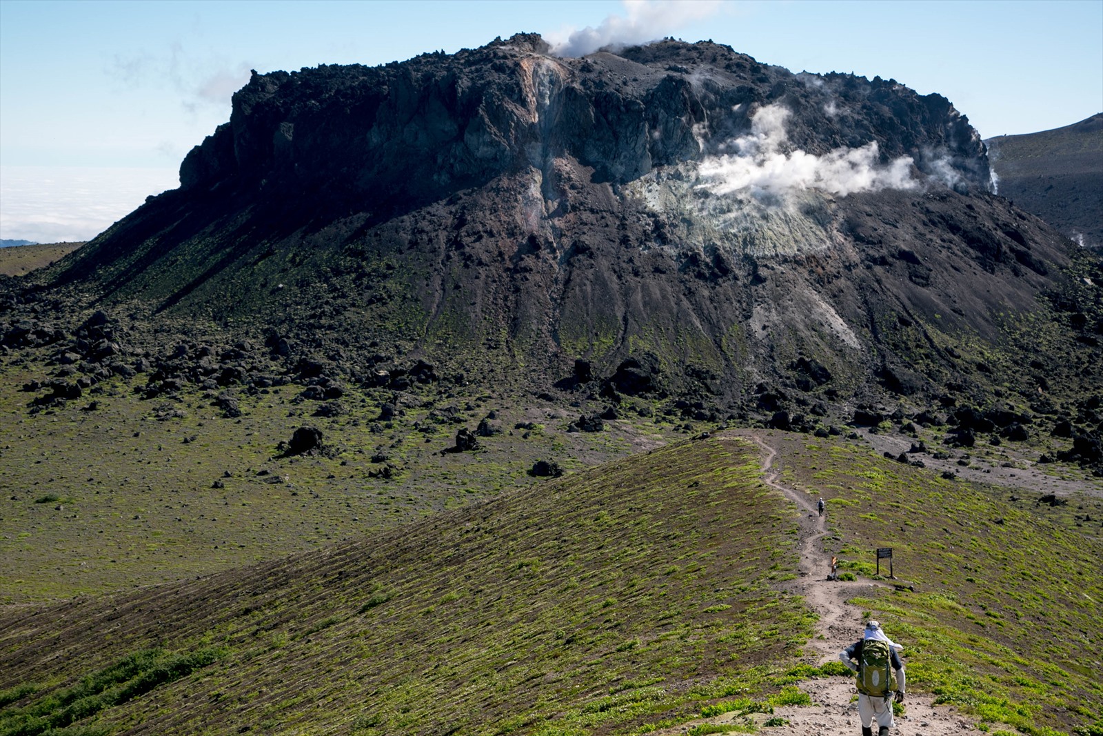 樽前山 西山登頂