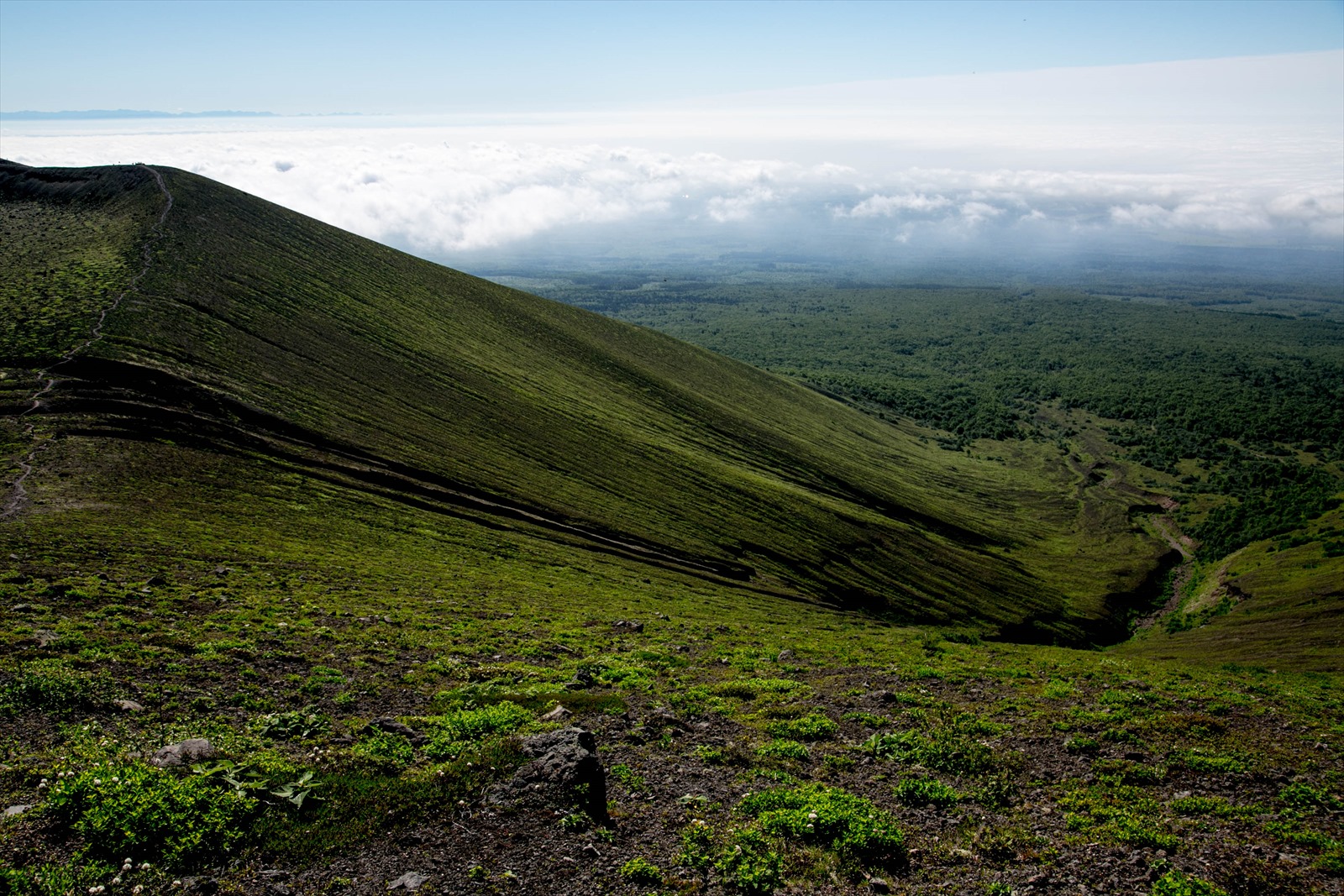 樽前山 西山登頂