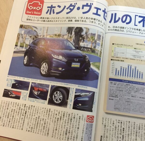 ヴェゼルの雑誌インタビューを受けてました！CARandDRIVER